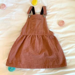 Zara Baby Cord Overall Dress